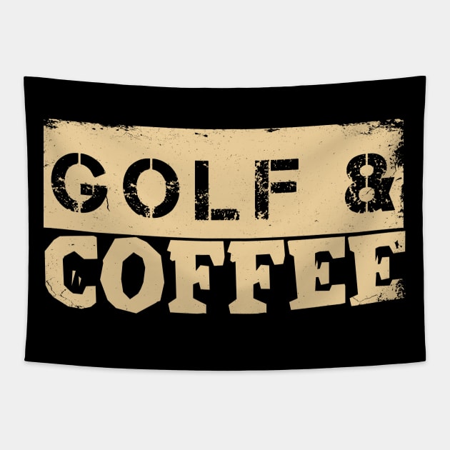 Golf Coffee | Golfers Gifts Sports Golfing Course Tapestry by DesignatedDesigner