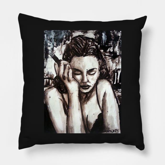 Solitude Pillow by amoxes