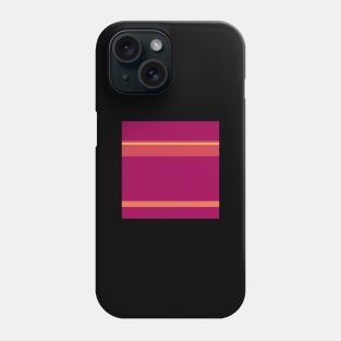 An astonishing incorporation of Almost Black, Jazzberry Jam, Brick Red, Dark Peach and Butterscotch stripes. - Sociable Stripes Phone Case