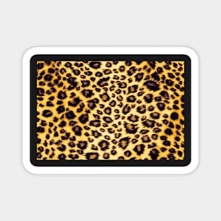 Leopard Print Pattern Fabric Magnet