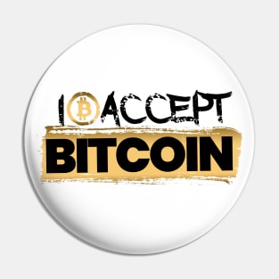 I Accept Bitcoin Pin