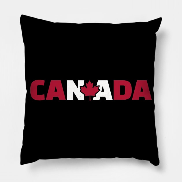 Canada flag Pillow by Designzz