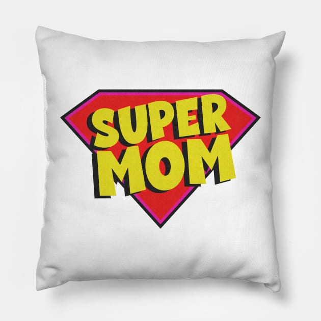 Super Mom Pillow by IdenticalExposure