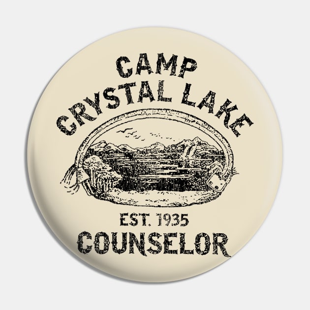 Camp Crystal Lake Vintage Pin by rembo