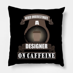 Designer Artist Creative Gift Coffee Caffeine Pillow