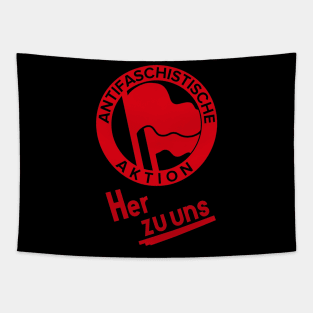 Antifa Her zu uns Tapestry