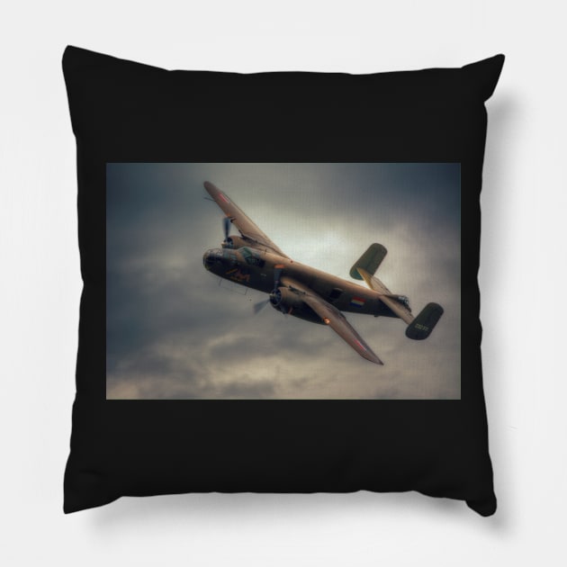 B-25 Mitchell Bomber Pillow by Nigdaw