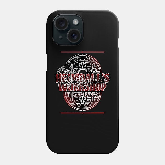 Heimdall's Workshop Timepieces Watches Raven Viking Shield Design Phone Case by Joaddo