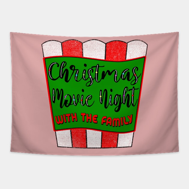 Christmas Movie Night with the Family Tapestry by Blended Designs