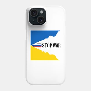 Concept stop the war in Ukraine Phone Case