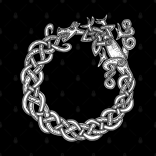 Celtic Knotwork Ouroboros Dragon by LaForma