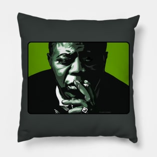 Satchmo-Warhol-styled design Pillow