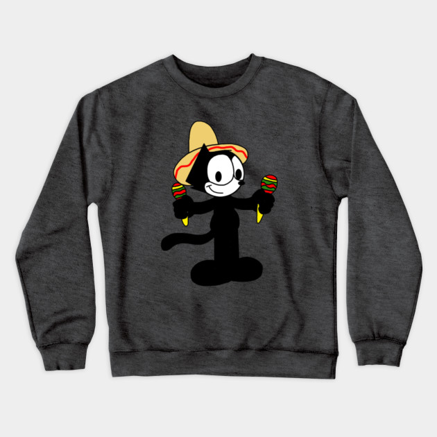 Felix The Cat Art Felix The Cat Art Crewneck Sweatshirt