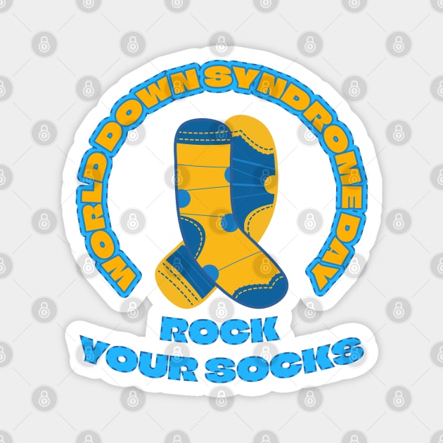 ROCK YOUR SOCKS Magnet by vibrain