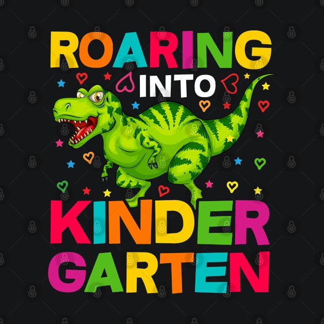 Roaring Into Kindergarten With T-Rex and Hearts by Harlems Gee