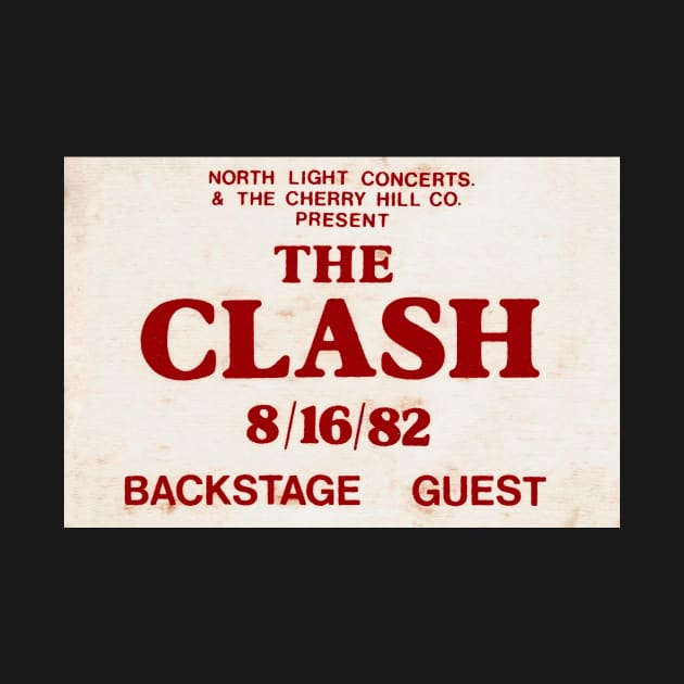 The Clash 1982 Backstage Pass by LarryNaderPhoto