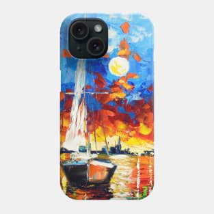 Evening sailboat Phone Case