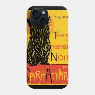 Funny Affenpinscher Cute Dog Chat Noir Mashup Art Phone Case