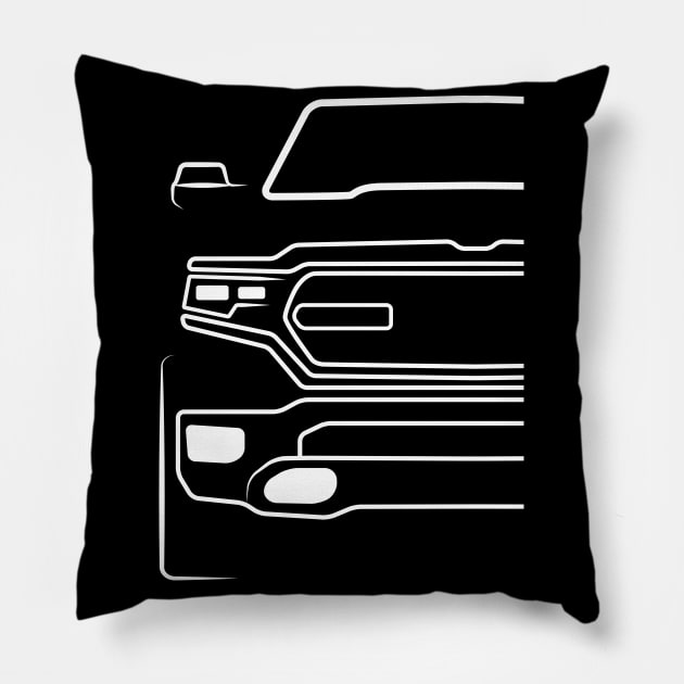 Ram Truck Pillow by HSDESIGNS