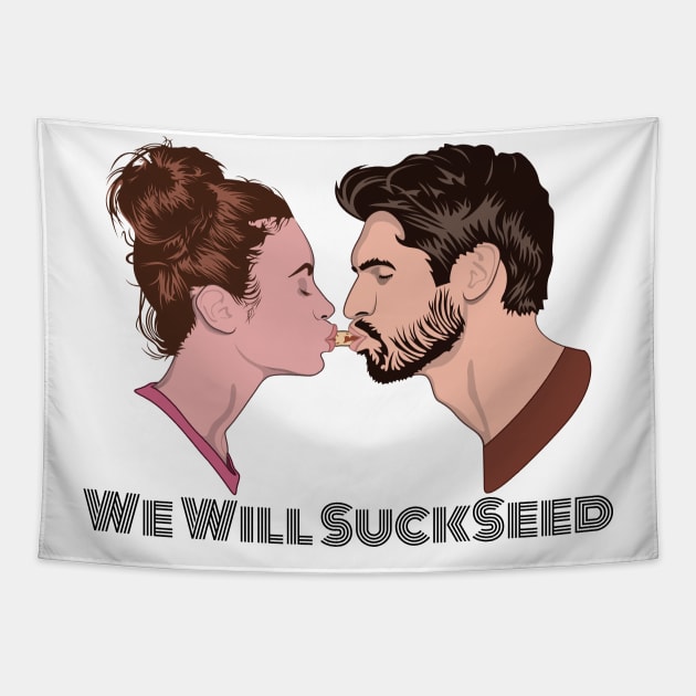 We Will Succeed in Sucking a Seed Tapestry by MonkeyBusiness