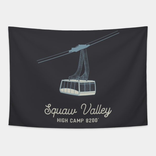 Squaw Valley - For Dark Shirts Tapestry by VeryBear