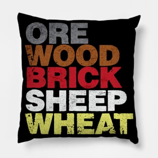 Ore Wood Brick Sheet Wheat Pillow