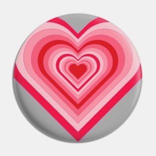 Falling in Love Valentine's Day Heart Pattern Pin