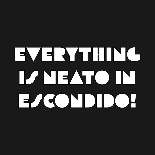 Everything  Is Neato In  Escondido! White Art Deco by GBINCAL