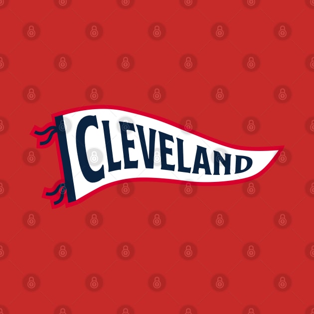 Cleveland Pennant - Red by KFig21