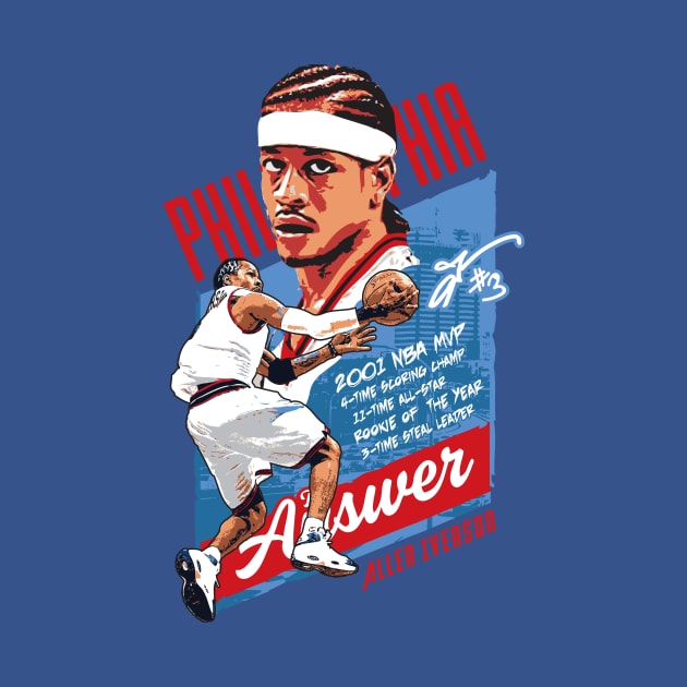 Allen Iverson The Answer tee t-shirt by goderslim