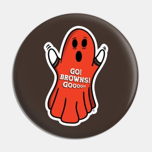 Ghost Cleveland Browns Pin