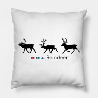 Reindeer in traffic Pillow