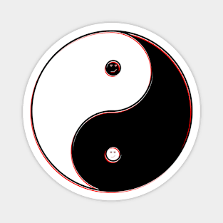 yin yang balance harmony design eastern philosophy Magnet