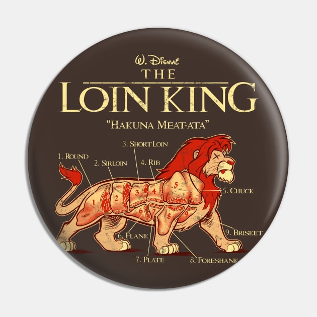 THE LOIN KING Pin by beastpop