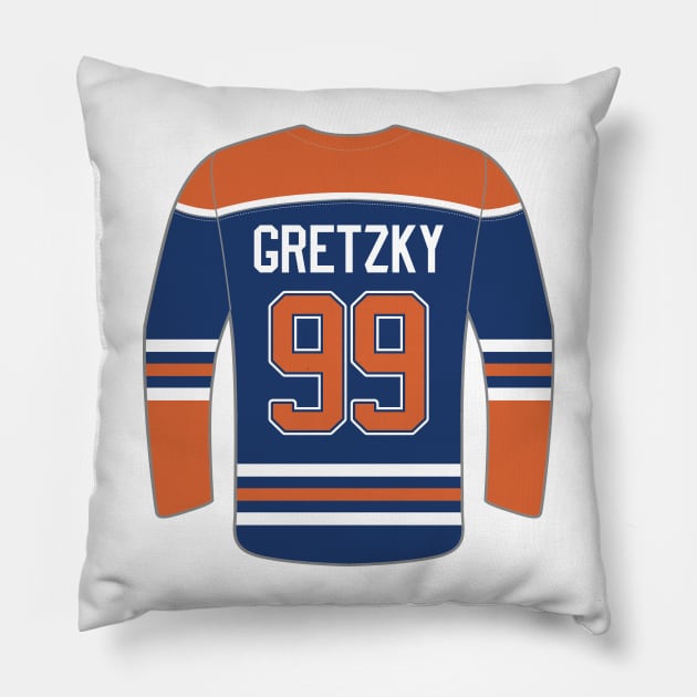 Edmonton Oilers - Wayne Gretzky Pillow by swiftscuba