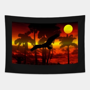 Tropical sunset Tapestry