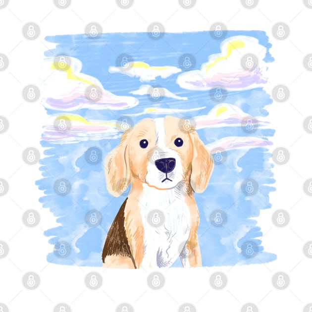 Sky beagle by Iniistudio