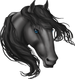 Horse Head - Gray Blue Eyes Magnet