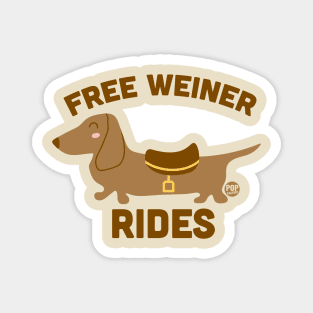 FREE WEINER RIDES Magnet