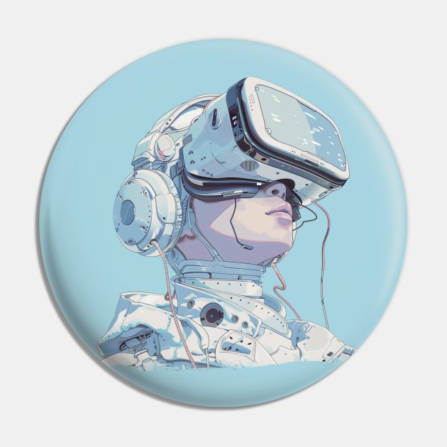 VR Girl Pin by DavidLoblaw