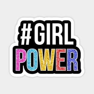 Girl Power Positive Inspiration Sparkle Girly Quote Magnet