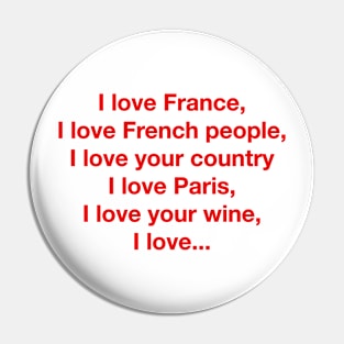 I love France Pin