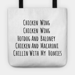 Chicken Wing Chicken Wing Hot Dog And Baloney Gift for Generation Z Tote