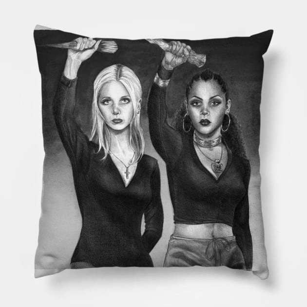 Slay The Patriarchy Pillow by LidiaCazam