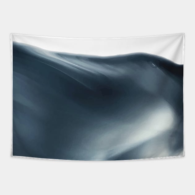 Monochromatic Ink Flow Tapestry by Elizabeth Karlson Art