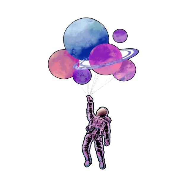 Astronaut Balloons by yagakubruh