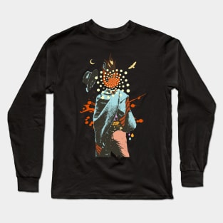 Psychedelic Art Long Sleeve T-Shirt - Fractal Gift - Spiral Design