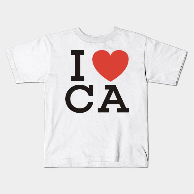 I Love Heart California Kids T-Shirt