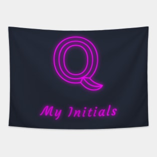 Letter Q Letter Art Tapestry