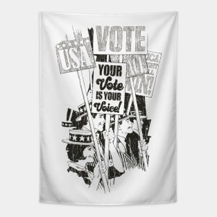 Your Vote is Your Voice 1972 Tapestry